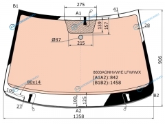 8603AGNHVW1E LFWWX Стекло лобовое с полным обогревом VOLKSWAGEN POLO V 15-