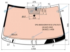 SPG-8603AGNHVW1E LFWWX Стекло лобовое с полным обогревом VOLKSWAGEN POLO V 15-