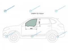 CHERY-T21 FDLH Стекло переднее левое опускное CHERY TIGGO 14-