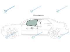 DD10706 FDLH Стекло переднее левое опускное CHRYSLER 300C 4D 04-08