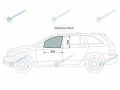 PACIFICA FDLH Стекло переднее левое опускное CHRYSLER 5D 04-08