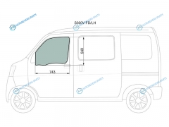 S300V FDLH Стекло переднее левое опускное Daihatsu AtraiHijet Cargo 05-