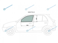 G200 FDLH Стекло переднее левое опускное DAIHATSU CHARADE G20 45D 93-00