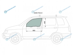 G400 FDLH Стекло переднее левое опускное DAIHATSU PYZAR 5D WGN 96-02