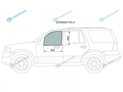 DD09928 FDLH Стекло переднее левое опускное FORD EXPEDITIONLINCOLN NAVIGATOR 02-06