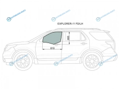 EXPLORER-11 FDLH Стекло переднее левое опускное FORD EXPLORER 11-19