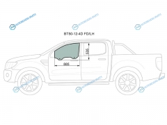 BT50-12-4D FDLH Стекло переднее левое опускное FORD RANGER PICK UP 11-15 MAZDA BT50 11-