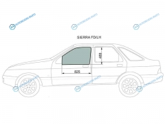 SIERRA FDLH Стекло переднее левое опускное FORD 45D 87-93