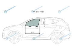 HYU-IX35 FDLH Стекло переднее левое опускное HYUNDAI TUCSONIX35 10-15