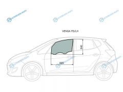 VENGA FDLH Стекло переднее левое опускное KIA VENGAHYUNDAI IX20 09-18