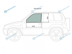 R20 FDLH Стекло переднее левое опускное NISSAN TERRANO II MISTRAL 35D 93-06FORD MAVERICK 93-98