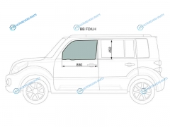 BB FDLH Стекло переднее левое опускное TOYOTA BBSCION XB 00-05