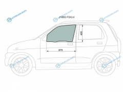 J100G FDLH Стекло переднее левое опускное TOYOTA CAMI J1E 99-05DAIHATSU TERIOS J10 97-06