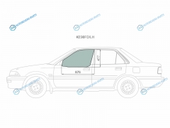 KE90 FDLH Стекло переднее левое опускное TOYOTA COROLLA EE90 4D SED 87-91