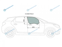 CI-DS5 FDRH Стекло переднее правое опускное CITROEN DS5 5D HBK 12-15