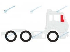 FS270-R FDRH1 Стекло переднее правое опускное HINO DOLPHIN CABOVER TRUCK FS270 81-