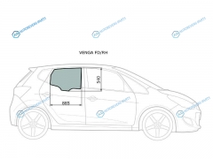 VENGA FDRH Стекло переднее правое опускное KIA VENGAHYUNDAI IX20 09-18