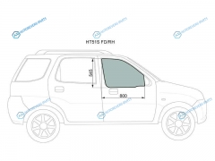 HT51S FDRH Стекло переднее правое опускное SUZUKI SWIFT 00-04SUZUKI IGNIS 00-07CHEVROLET CRUZE 5D 01-08