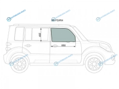 BB FDRH Стекло переднее правое опускное TOYOTA BBSCION XB 00-05