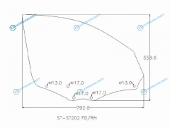 ST202 FDRH Стекло переднее правое опускное TOYOTA CORONA EXIVCARINA ED 93-98