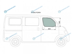 XTD40 FDRH Стекло переднее правое опускное TOYOTA LITETOWNACEDAIHATSU GRAN MAX 08-