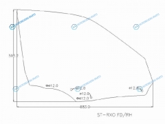 SPG-RXO FDRH Стекло переднее правое опускное TOYOTA MARK II TOYOTA CHASER X100 96-00