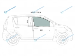 M301S FDRH Стекло переднее правое опускное TOYOTA PASSODAIHATSU BOONSIRION 04-09