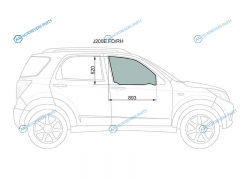 J200E FDRH Стекло переднее правое опускное TOYOTA RUSHDAIHATSU TERIOSBE-GO 06-