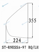 ST-RNESSA-97 RQLH Стекло форточки (уголок) задней левой двери NISSAN RNESSA 97-02