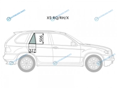 X5 RQRHX Стекло форточки (уголок) задней правой двери BMW E53 00-06