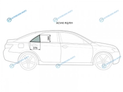 ACV40 RQRH Стекло форточки (уголок) задней правой двери TOYOTA CAMRY CV4 06-11