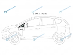 C-MAX-10 FVLHX Стекло форточки (уголок) переднее левое FORD C-MAX MPV 10-