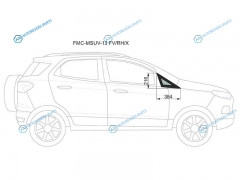 FMC-MSUV-13 FVRHX Стекло форточки (уголок) переднее правое FORD ECOSPORT 13-