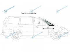 GALAXY-06 FVRHX Стекло форточки (уголок) переднее правое FORD GALAXY 06-15