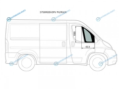 3750RGSV3FV FVRHX Стекло форточки (уголок) переднее правое PEUGEOT BOXER IIFIAT DUCATO IICITROEN JUMPER II 06-