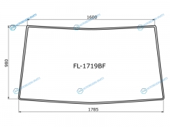 FL-1719BF Молдинг лобового стекла VOLKSWAGEN CRAFTERMERCEDES BENZ SPRINTER 06-