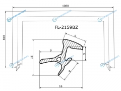 FL-2159BZ Молдинг лобового стекла TOYOTA PLATZVITZ 98-05