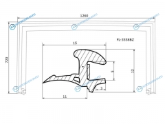 FL-3558BZ Молдинг лобового стекла MAZDA CX-5 34 12-17