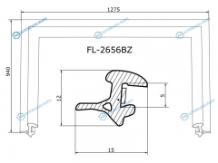 FL-2656BZ Молдинг лобового стекла MAZDA CX-7 06-12