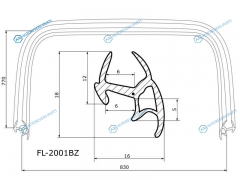 FL-2001BZ Молдинг лобового стекла TOYOTA RAV4 94-97