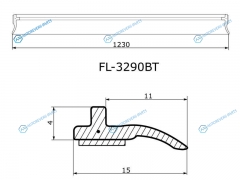 FL-3290BT Молдинг лобового стекла BMW 5-SERIES F1011 10-17
