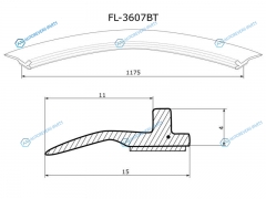 FL-3607BT Молдинг лобового стекла BMW 3-SERIES F30 12-18
