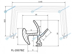 FL-2007BZ Молдинг лобового стекла BMW E39 95-03