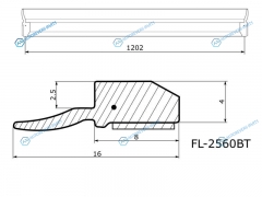 FL-2560BT Молдинг лобового стекла HYUNDAI SONATA NF V 04-10