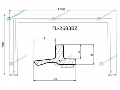 FL-2683BZ Молдинг лобового стекла LEXUS ES350 06-12
