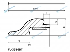 FL-3516BT Молдинг лобового стекла верхний HONDA CR-V RM1RM4 12-17