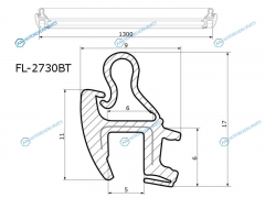 FL-2730BT Молдинг лобового стекла BMW X5 E70 06-13