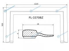 FL-3370BZ Молдинг лобового стекла HYUNDAI ELANTRAAVANTE 10-16