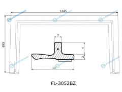FL-3052BZ Молдинг лобового стекла LEXUS RX270330350450H 09-15