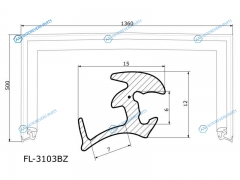 FL-3103BZ Молдинг лобового стекла NISSAN CUBE 08-